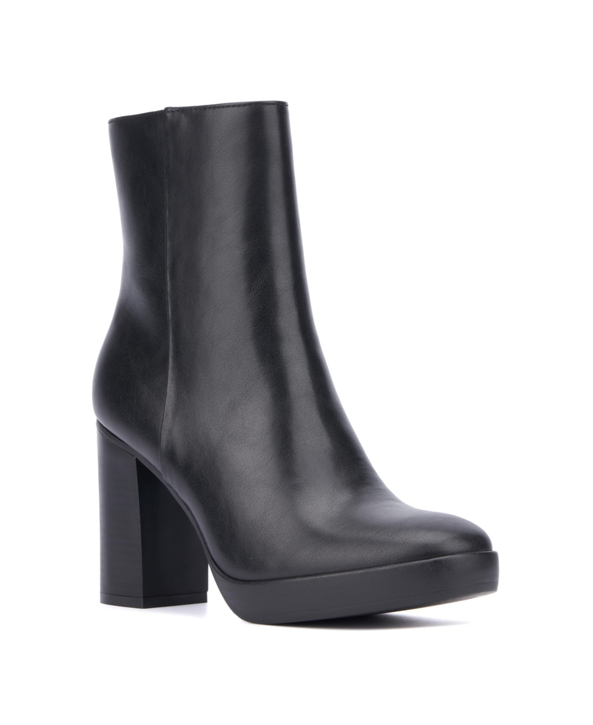 Women's Fay- Chunky Heel Ankle Boot - Burgundy