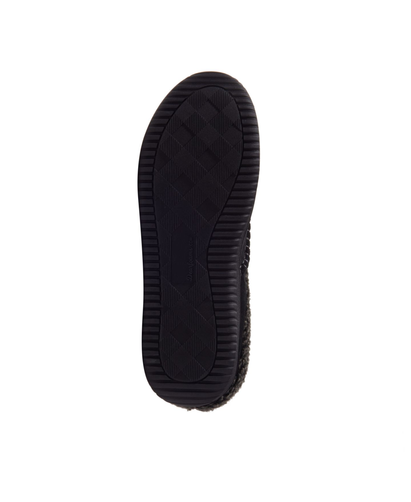 Мужские сабо Dearfoams Marshall Microsuede Moccasin Toe Clog House Shoe Slipper, цвет: Чёрный — фото 10