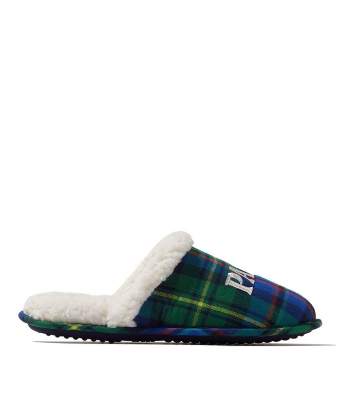 Dearfoams Men's Papa Bear Plaid Scuff Slippers Macy's
