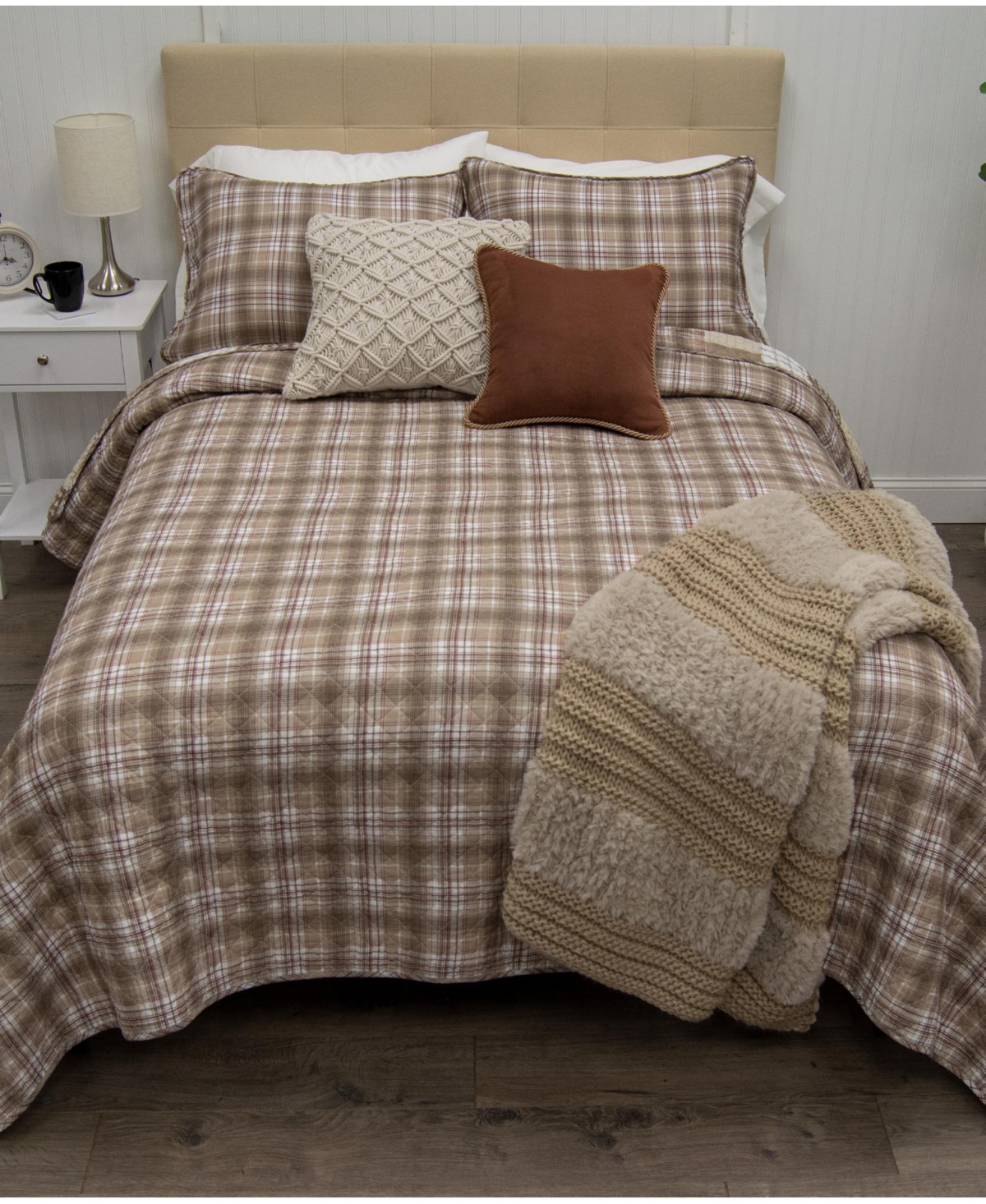Donna Sharp Highland Plaid Reversible 3-Piece Quilt Set