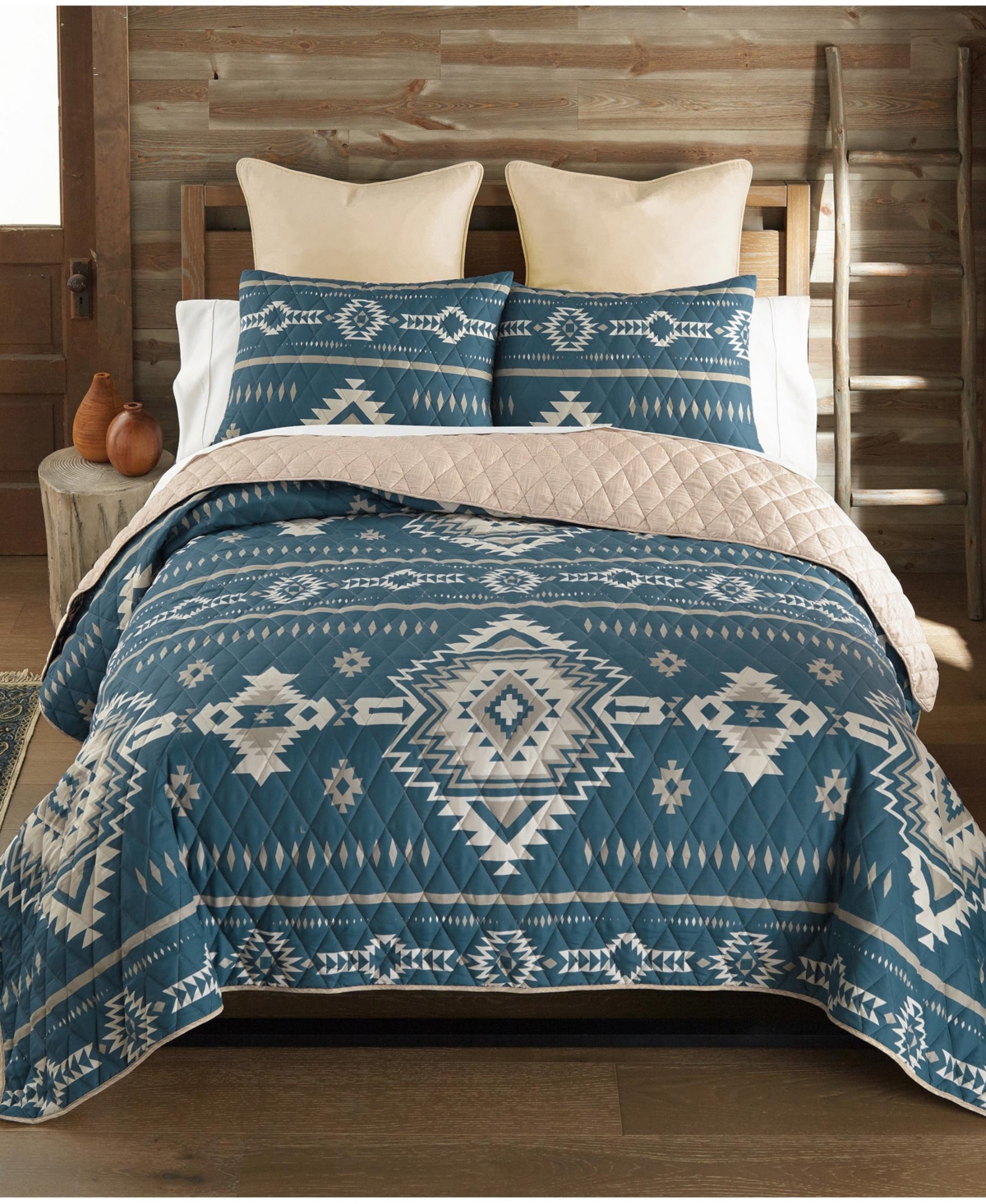 Donna Sharp Mesquite Reversible 3-piece Quilt Set, Twin In Multi