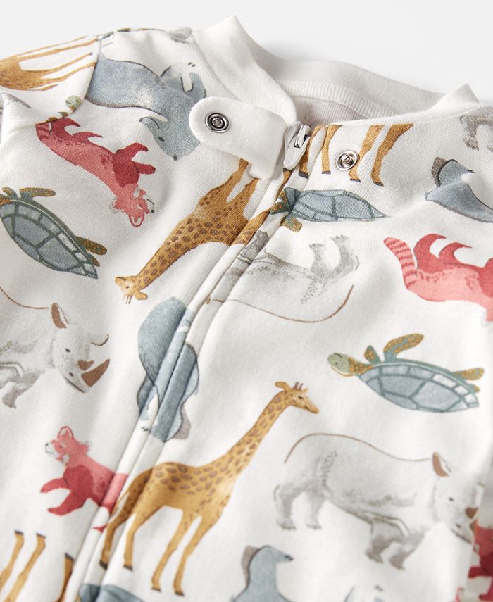 Carter's Baby Boys Organic Cotton Printed Sleep & Play Footed Coverall ...