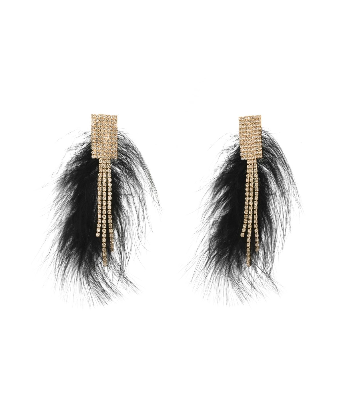 Feather Post Earring - Gold