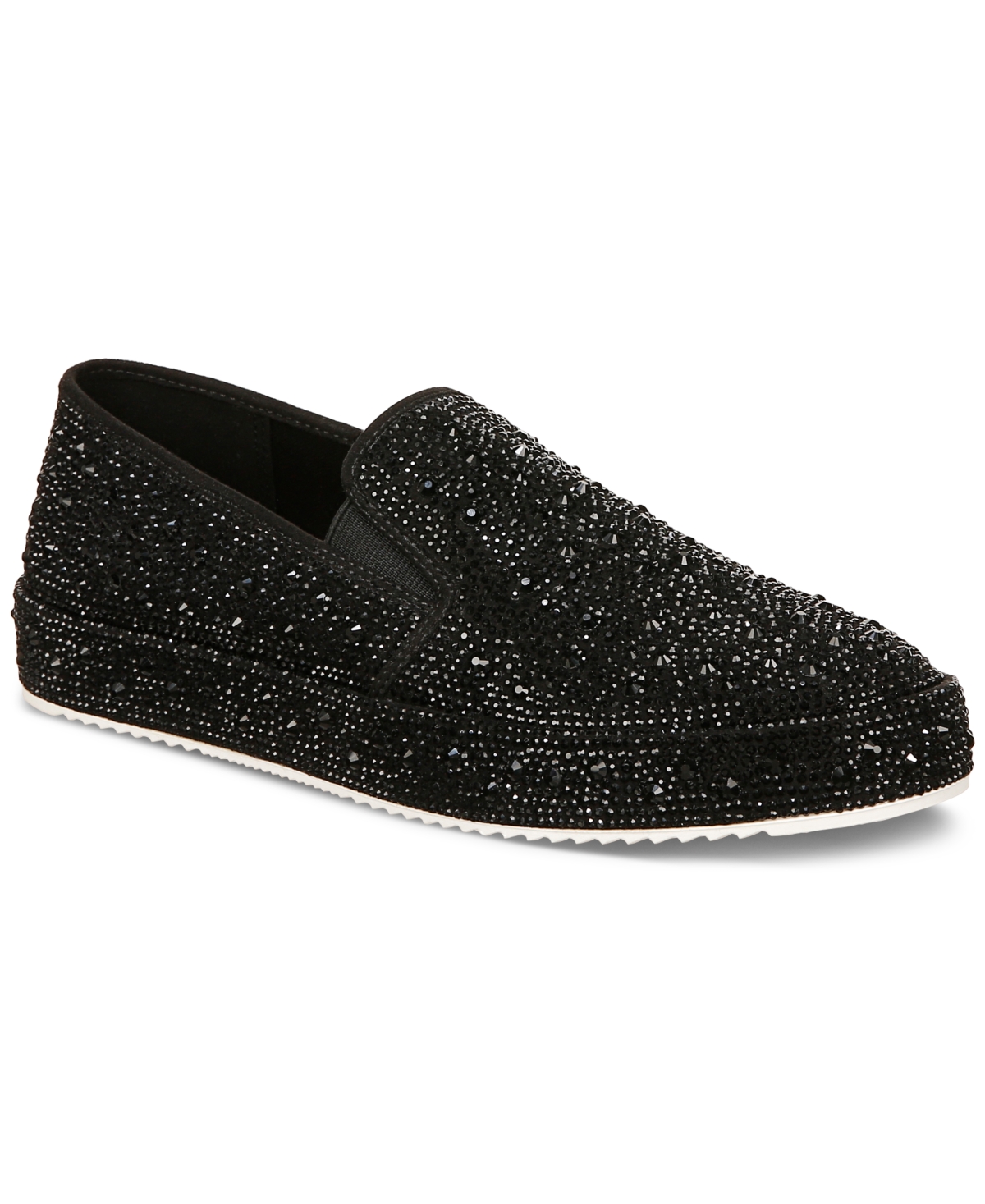 Inc International Concepts Women's Lenna Slip-on Embellished Sneakers, Created For Macy's In Black Bling