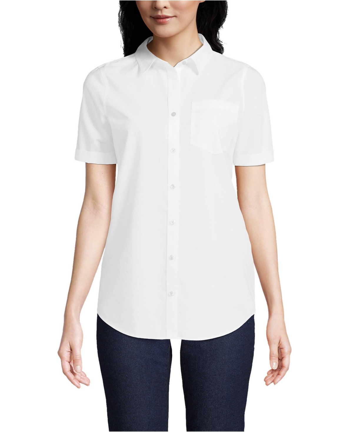 Lands' End Women's Tall Wrinkle Free No Iron Shirt