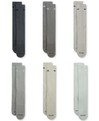 Unisex Everyday Plus Cushioned Training Crew Socks, 6-Pack