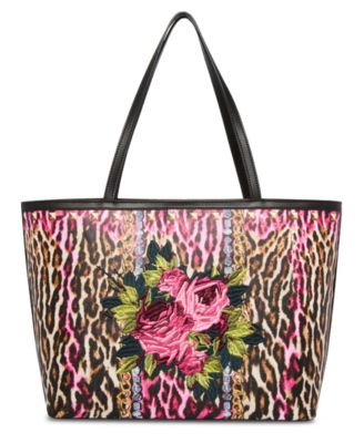 Betsey Johnson Leopard Embroidered Patch Tote Macy s