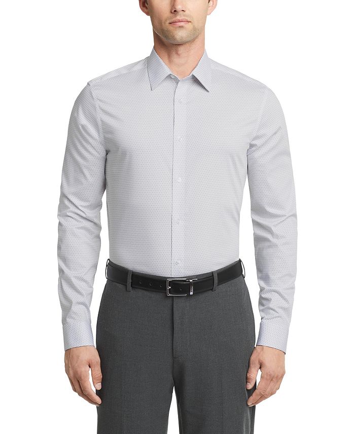 Calvin klein men's slim fit outlet dress shirt