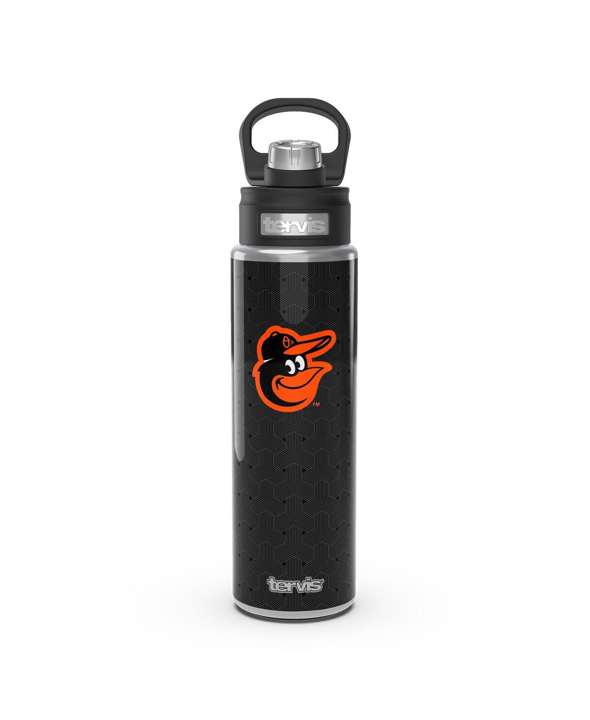 Tervis Tumbler Baltimore Orioles 24 oz Weave Stainless Steel Wide Mouth Bottle In Black