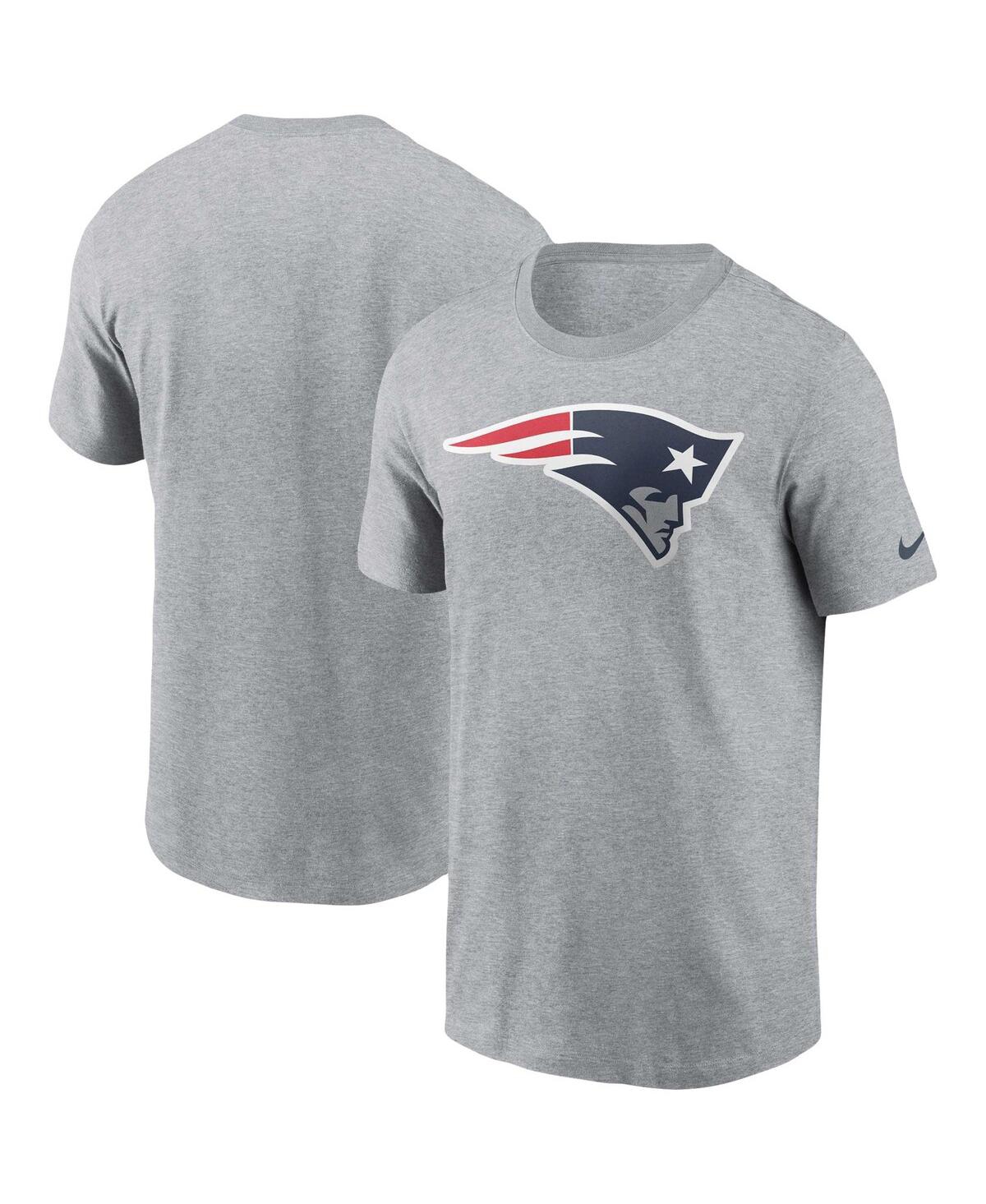 Shop Nike Men's  Gray New England Patriots Logo Essential T-shirt