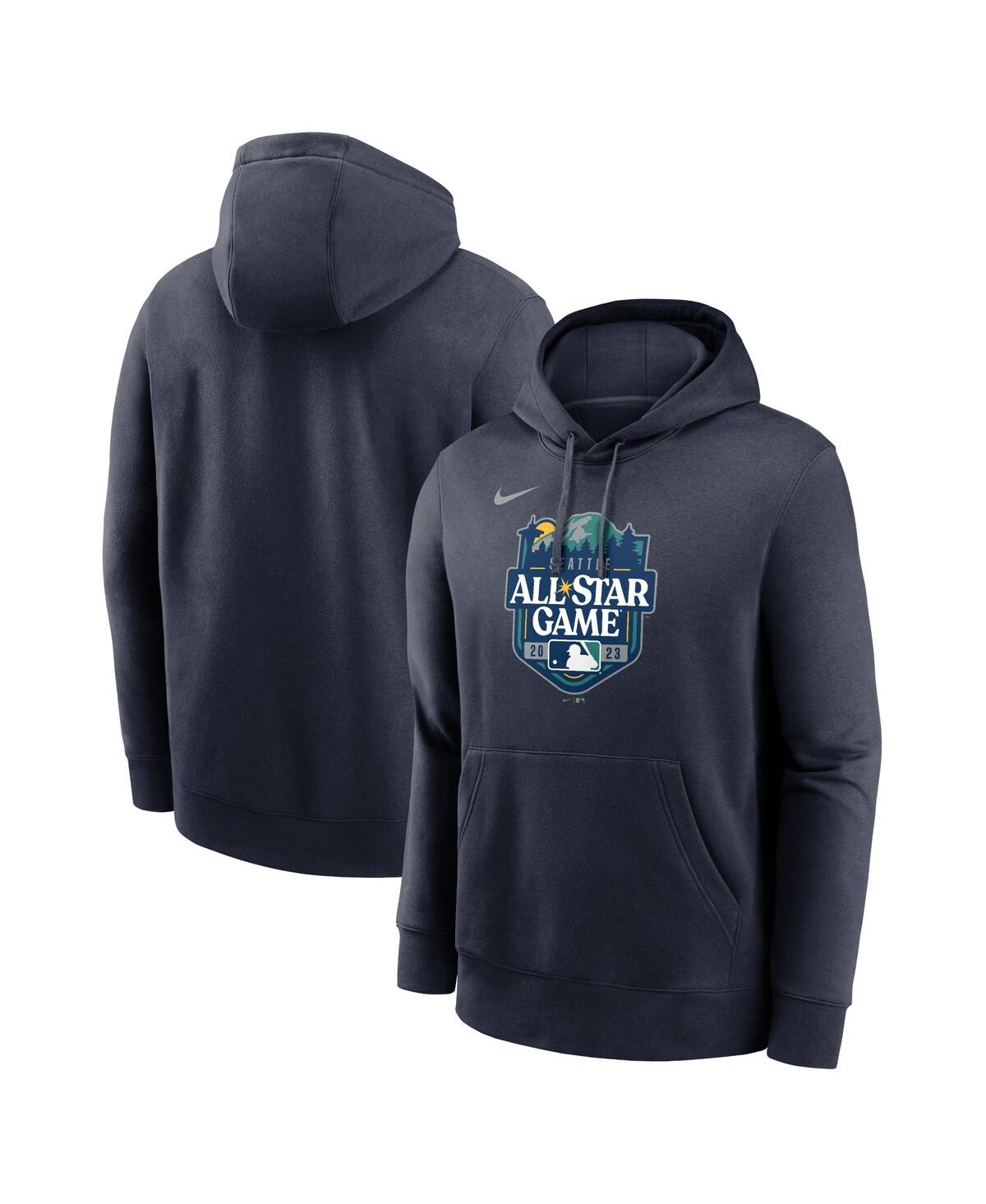 Shop Nike Men's  Navy 2023 Mlb All-star Game Logo Pullover Hoodie