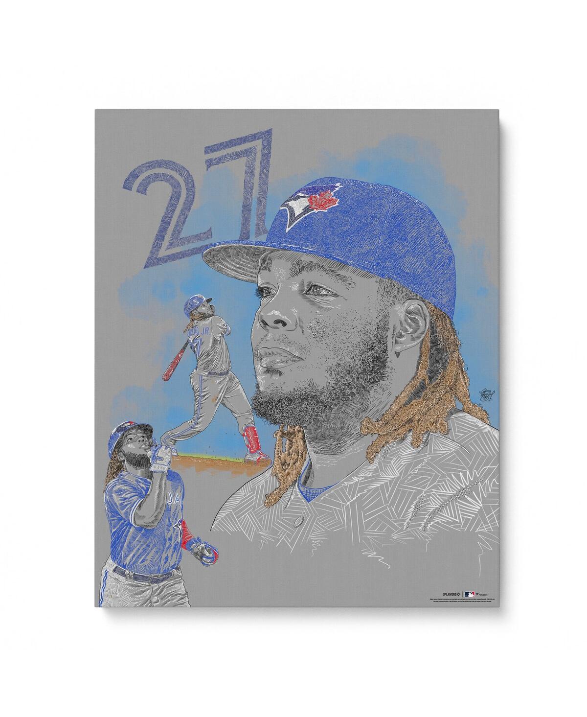 Vladimir Guerrero Jr. Toronto Blue Jays Unsigned 16" x 20" Photo Print - Designed by Artist Maz Adams - Multi