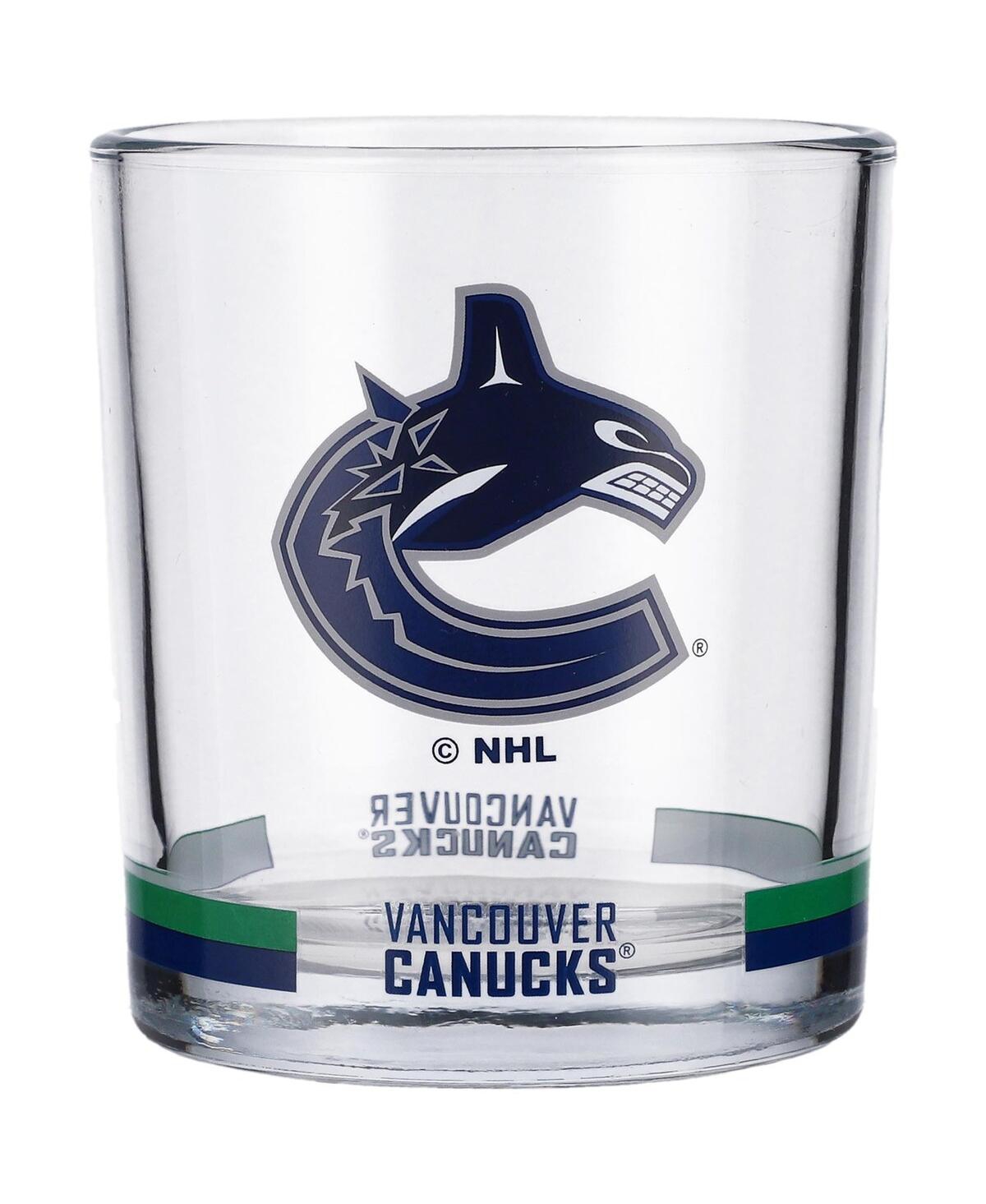 Memory Company Vancouver Canucks 10 oz Banded Rocks Glass In Clear