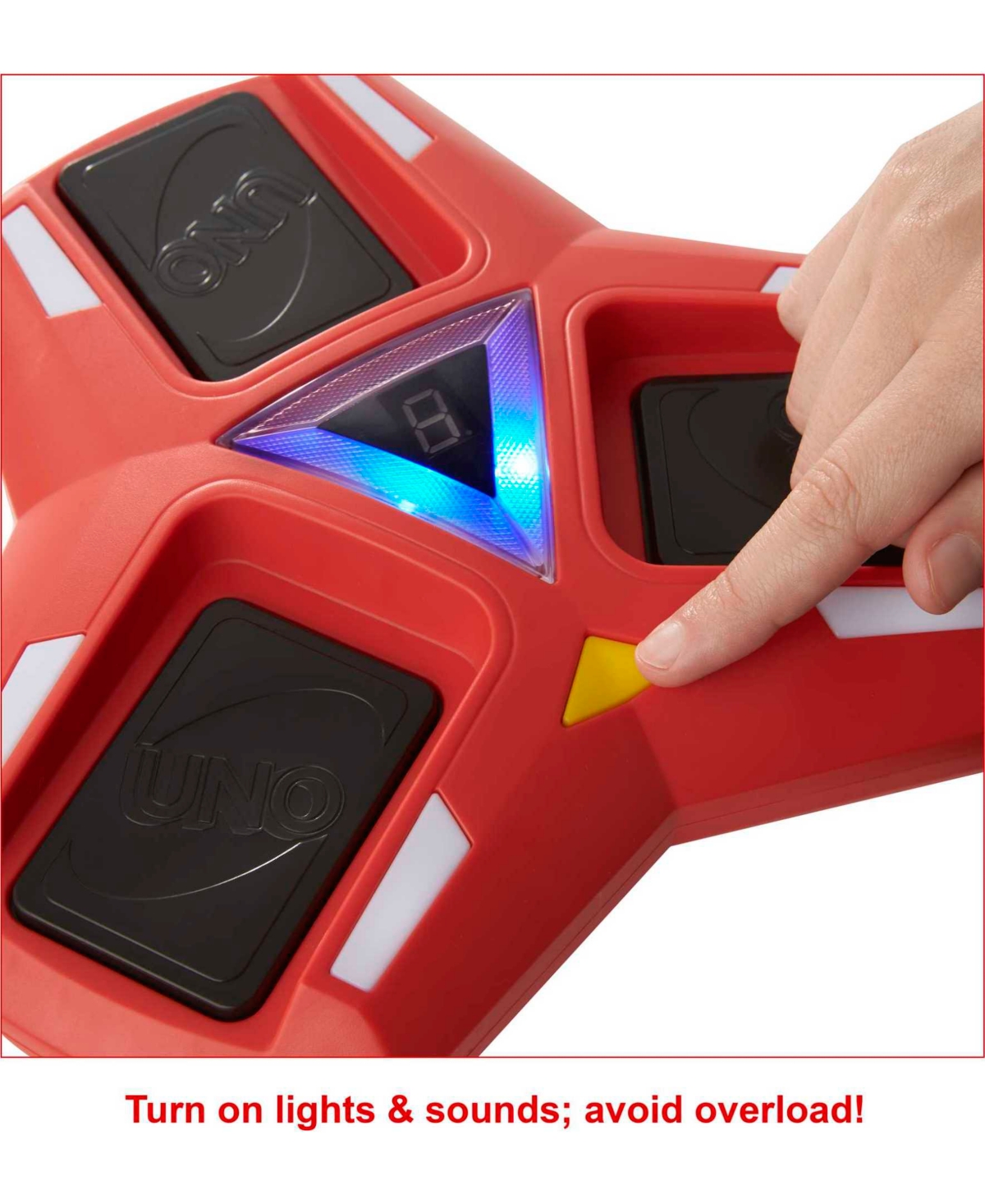 Mattel Uno Triple Play Card Game, Game For Family Night, Lights And Sounds In Multi
