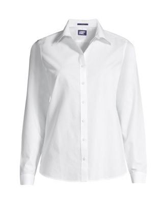 Petite No Iron Button Front Shirt
