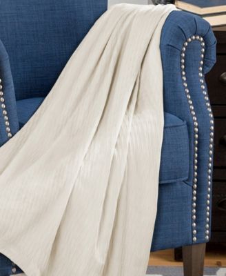 Diamond Pattern All Season Woven Cotton Blanket, Full/Queen