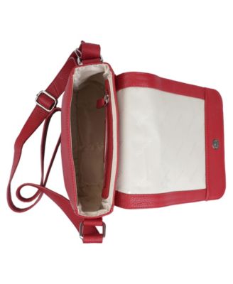 Pebbled Collection Page Leather Crossbody Bag