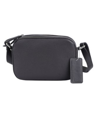 Mancini Pebbled Collection Clara Leather Small Crossbody Bag