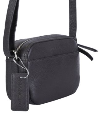 Pebbled Collection Clara Leather Small Crossbody Bag