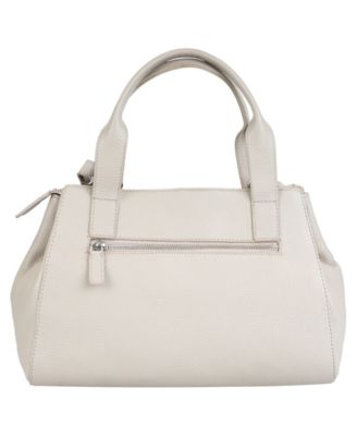Mancini Pebbled Collection Genevieve Leather Top Zipper Handbag 17190₽