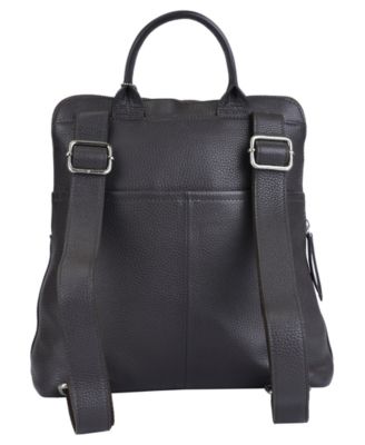 Mancini Pebbled Collection Brigette Leather Backpack 29490₽