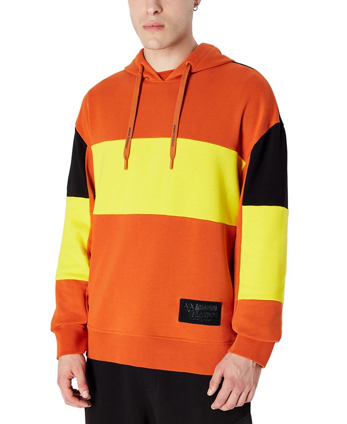 A|X Armani Exchange Men's Colorblocked Pullover Hoodie - Macy's