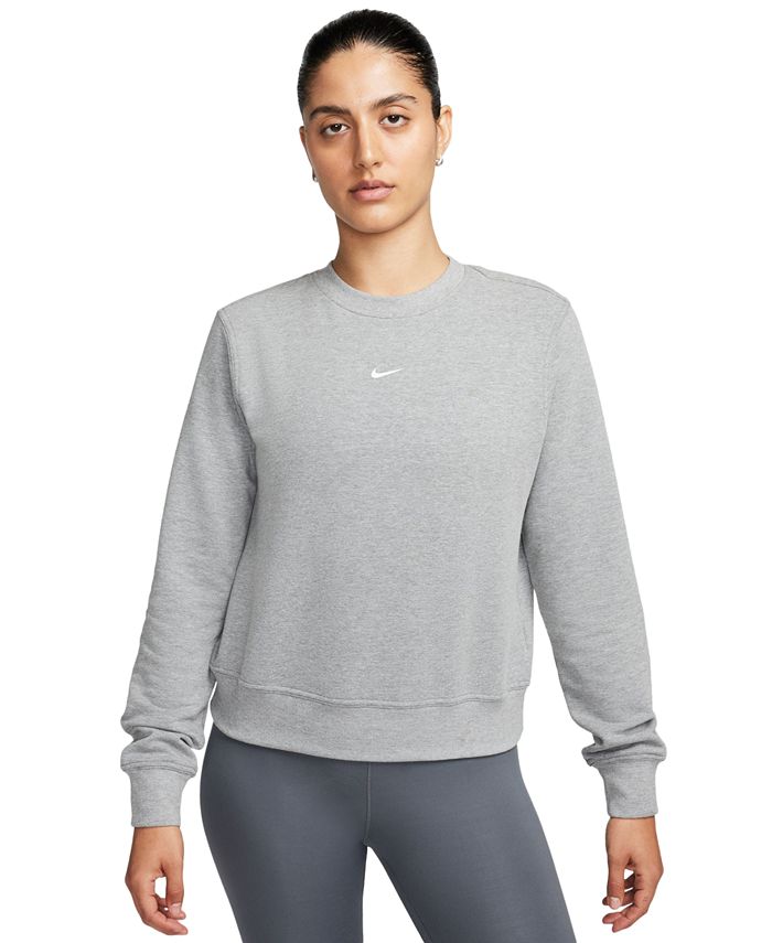 Nike Women's Dri-FIT One Crewneck French Terry Sweatshirt - Macy's