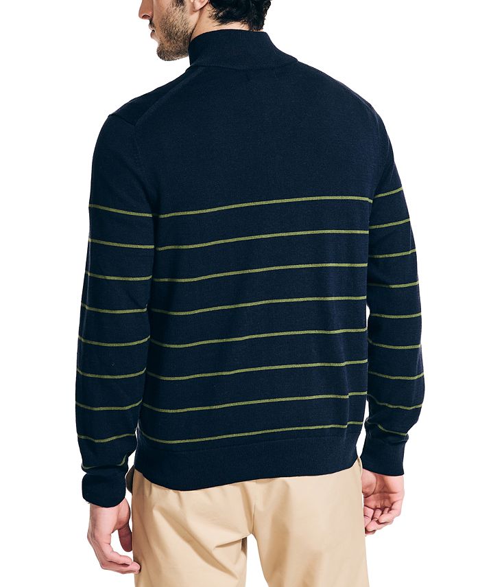 Nautica Men's Navtech Performance Stripe Quarter-Zip Sweater - Macy's