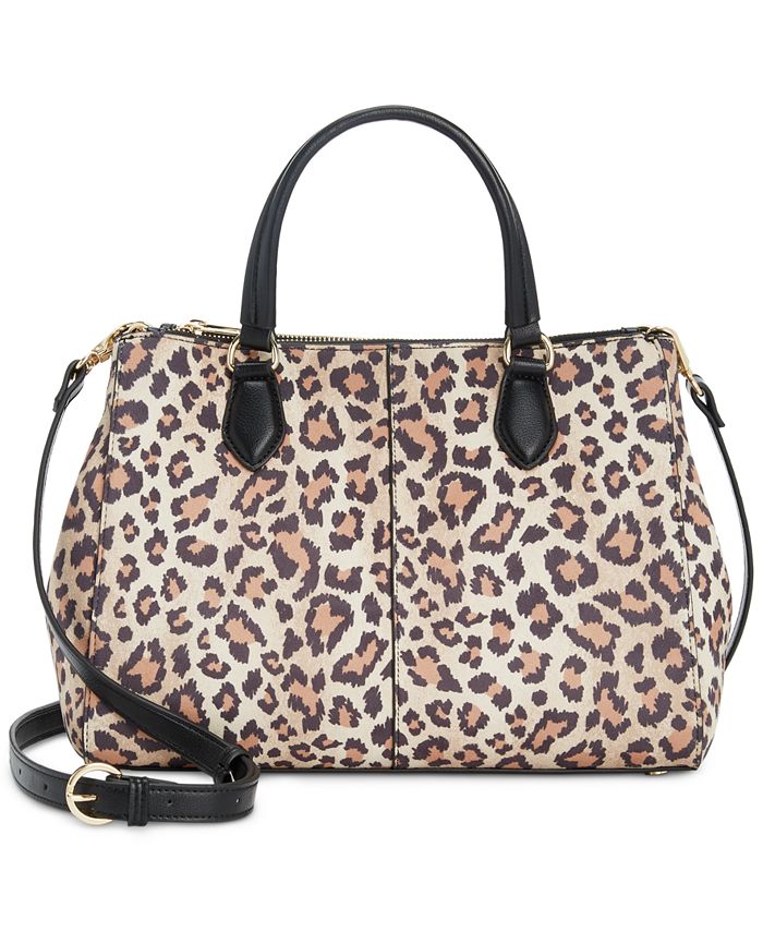 Leopard print best sale satchel handbags