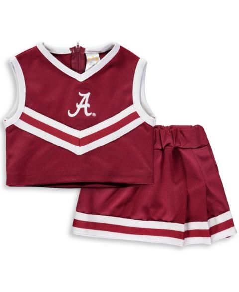 Little King Apparel Toddler Girls Crimson Alabama Crimson Tide Two-Piece Cheer Set