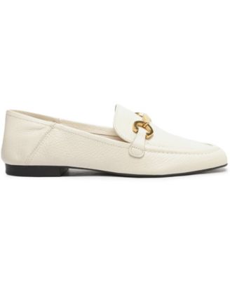 Emma Horse Bit Pebble Leather Classic Loafers