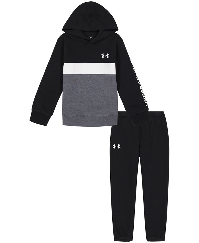 Under Armour Toddler Boys Pieced Branded Hoodie and Joggers Set - Macy's