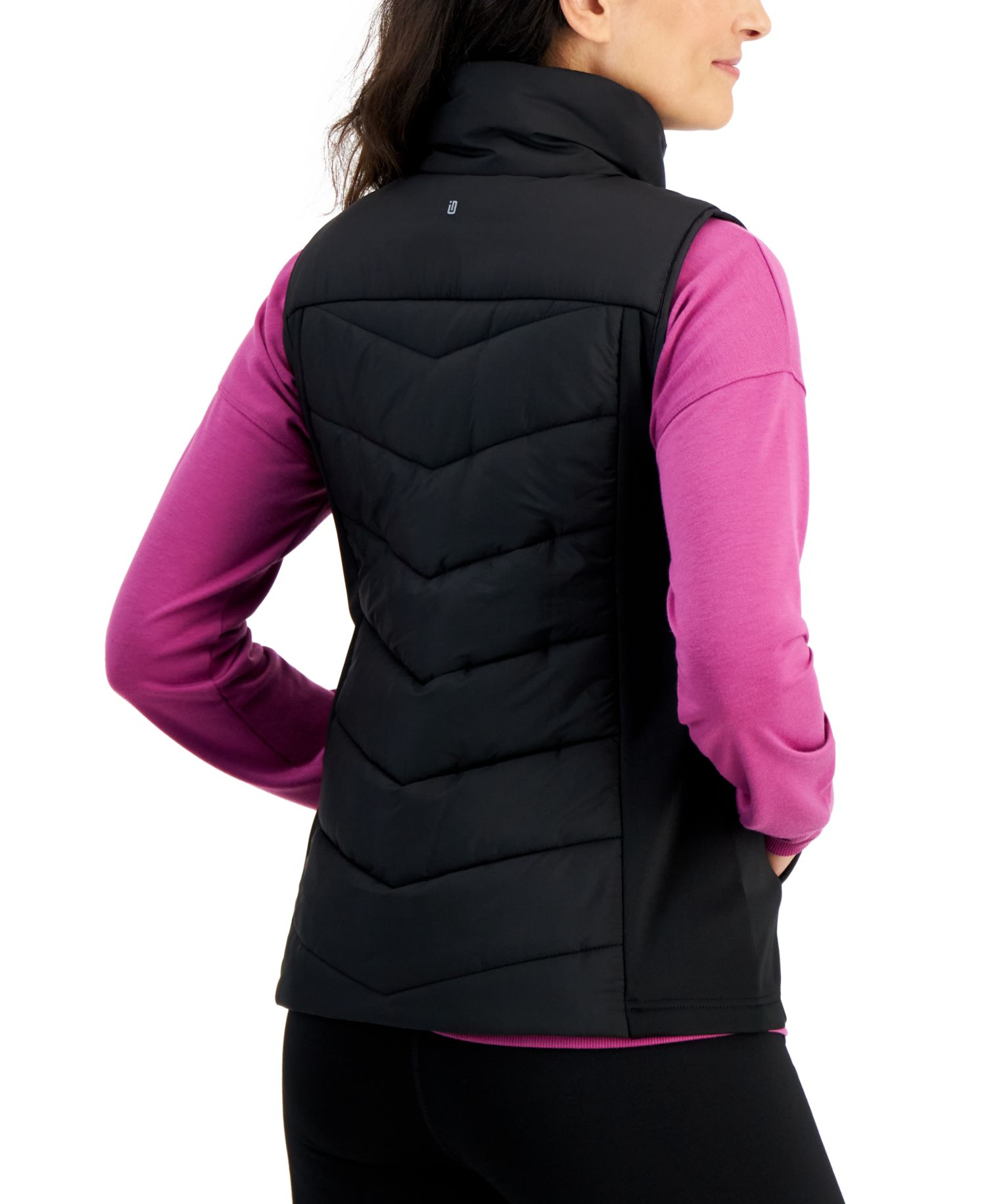 Women's Sleeveless Zip-Front Puffer Vest