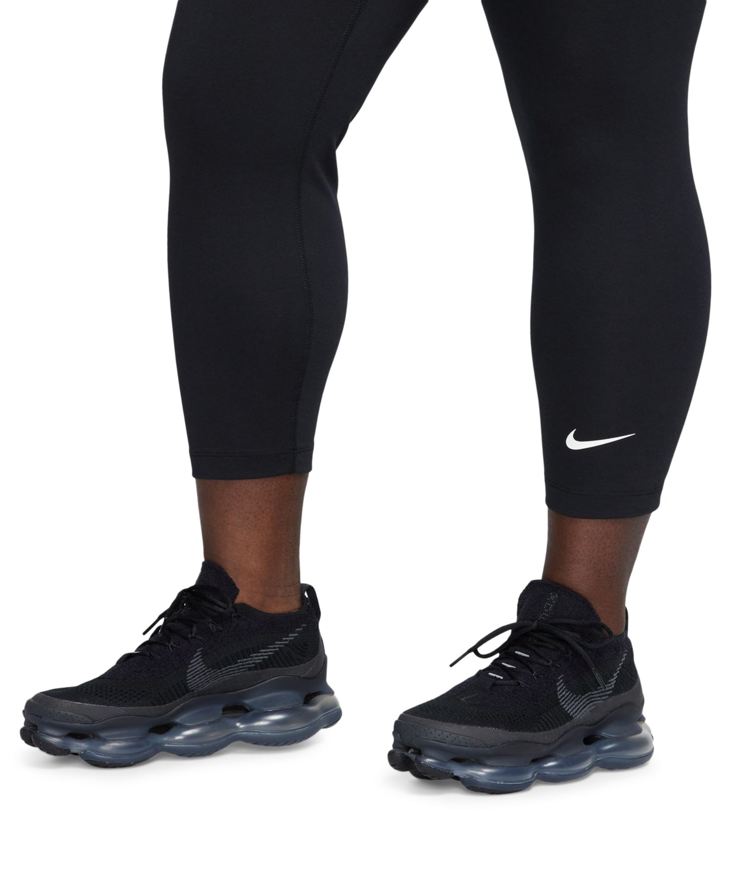Женские леггинсы Nike Plus Size Sportswear Classics High-Waisted 7/8 Leggings, цвет: Чёрный — фото 3