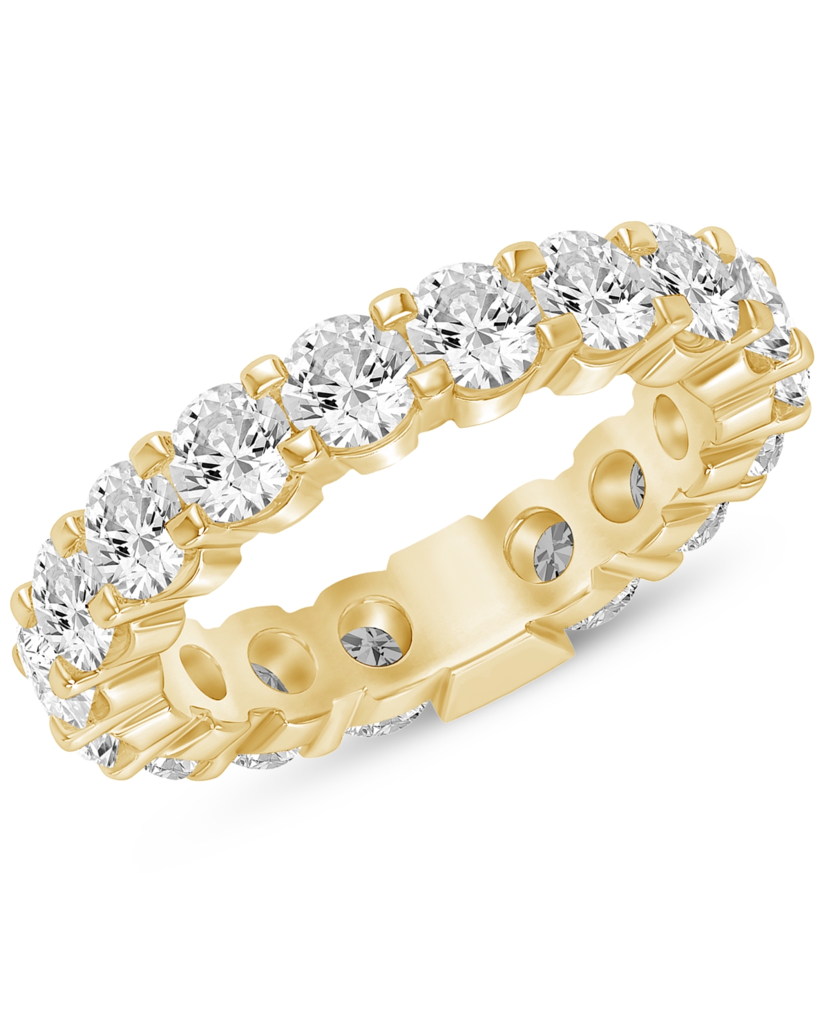 Macy's Diamond Eternity Band (4 Ct. T.w.) In 14k White Or Yellow Gold In Yellow Gold