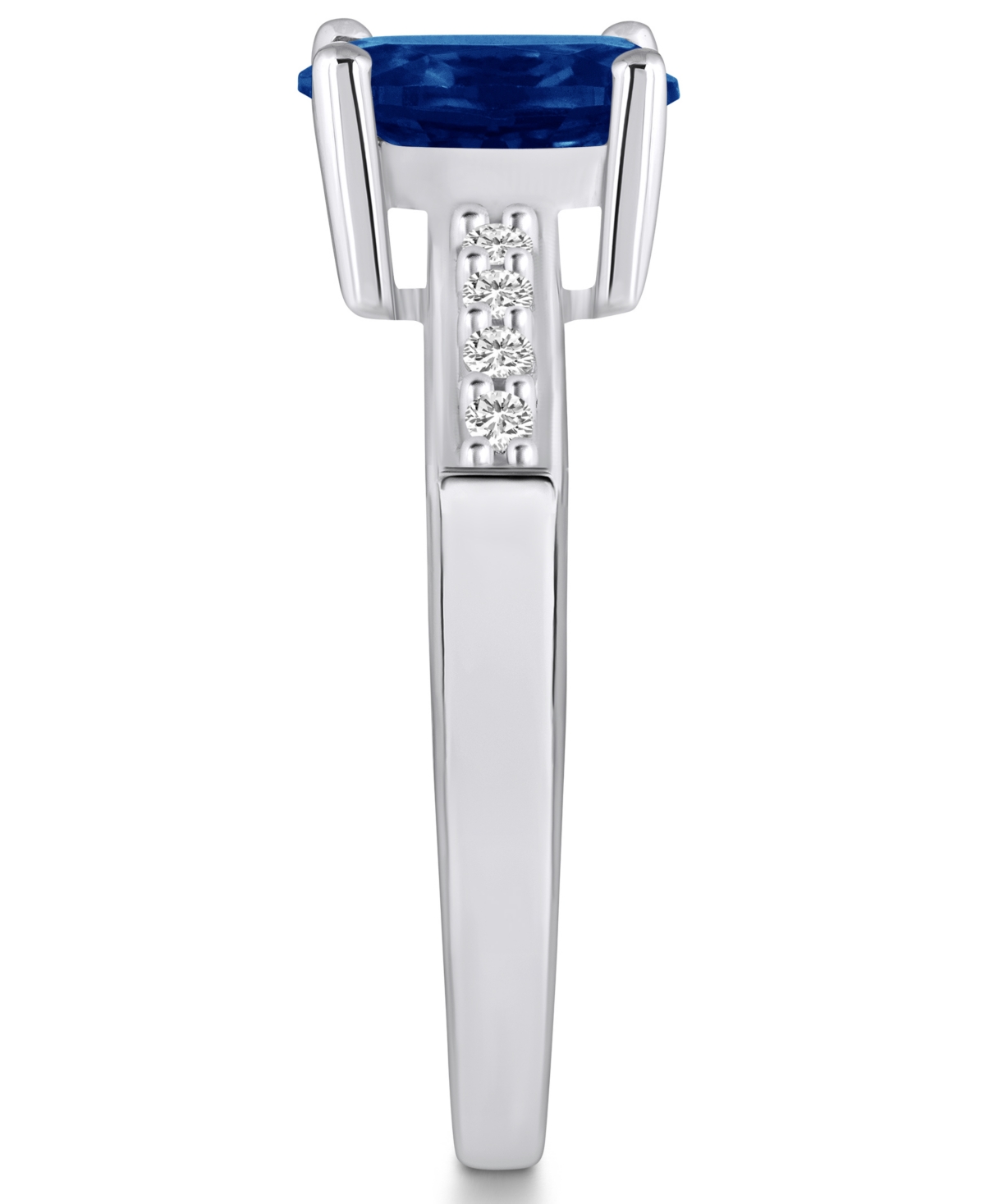 Sapphire (1-1/2 ct. t.w.) & Diamond (1/8 ct. t.w.) Ring in 14k Gold