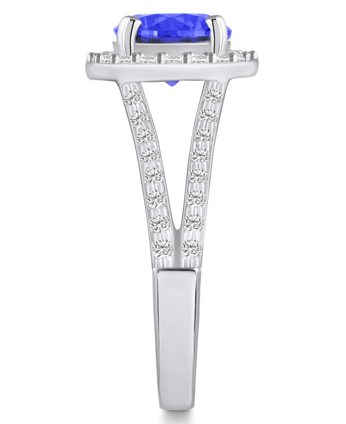 Macy's Tanzanite (2 Ct. t.w.) and Diamond (1/2 Ct. t.w.) Halo Ring