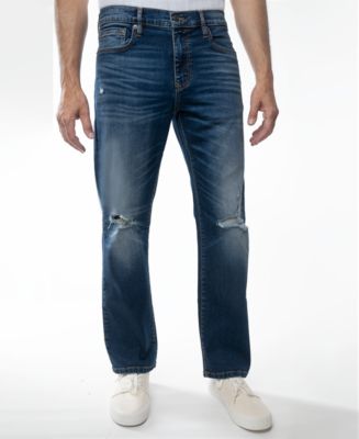 Lazer Men's Straight Fit Stretch Jeans - Macy's