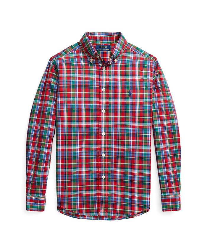Ralph lauren 2025 red tartan shirt