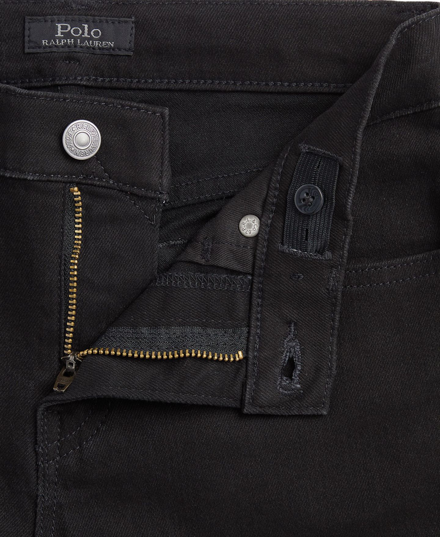 Джинсы Polo Ralph Lauren Sullivan Slim Stretch для мальчиков, цвет: Чёрный варёный — фото 4