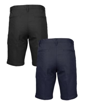 Men's Slim Fitting Cotton Flex Stretch Chino Shorts, Pack of 2