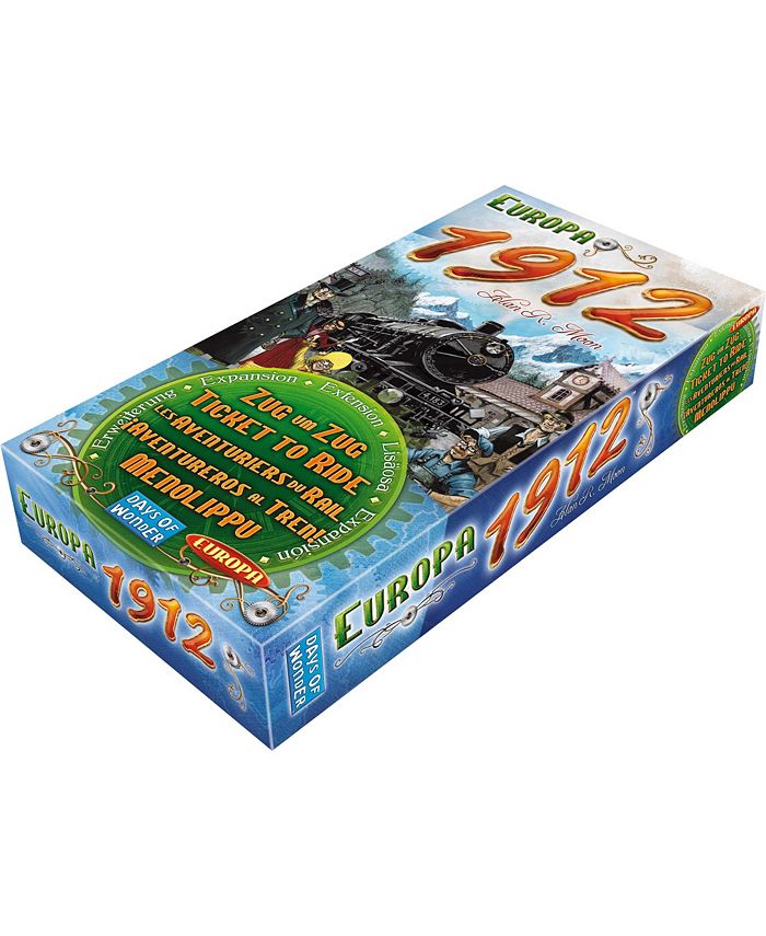 Asmodee Ticket To Ride: Europa 1912, Espansione Gioco Da Tavolo, 2-5 Giocatori, 60 Minuti, Età 8+, Necessario Gioco Base Ticket To Ride Europa, Edizione Italiana