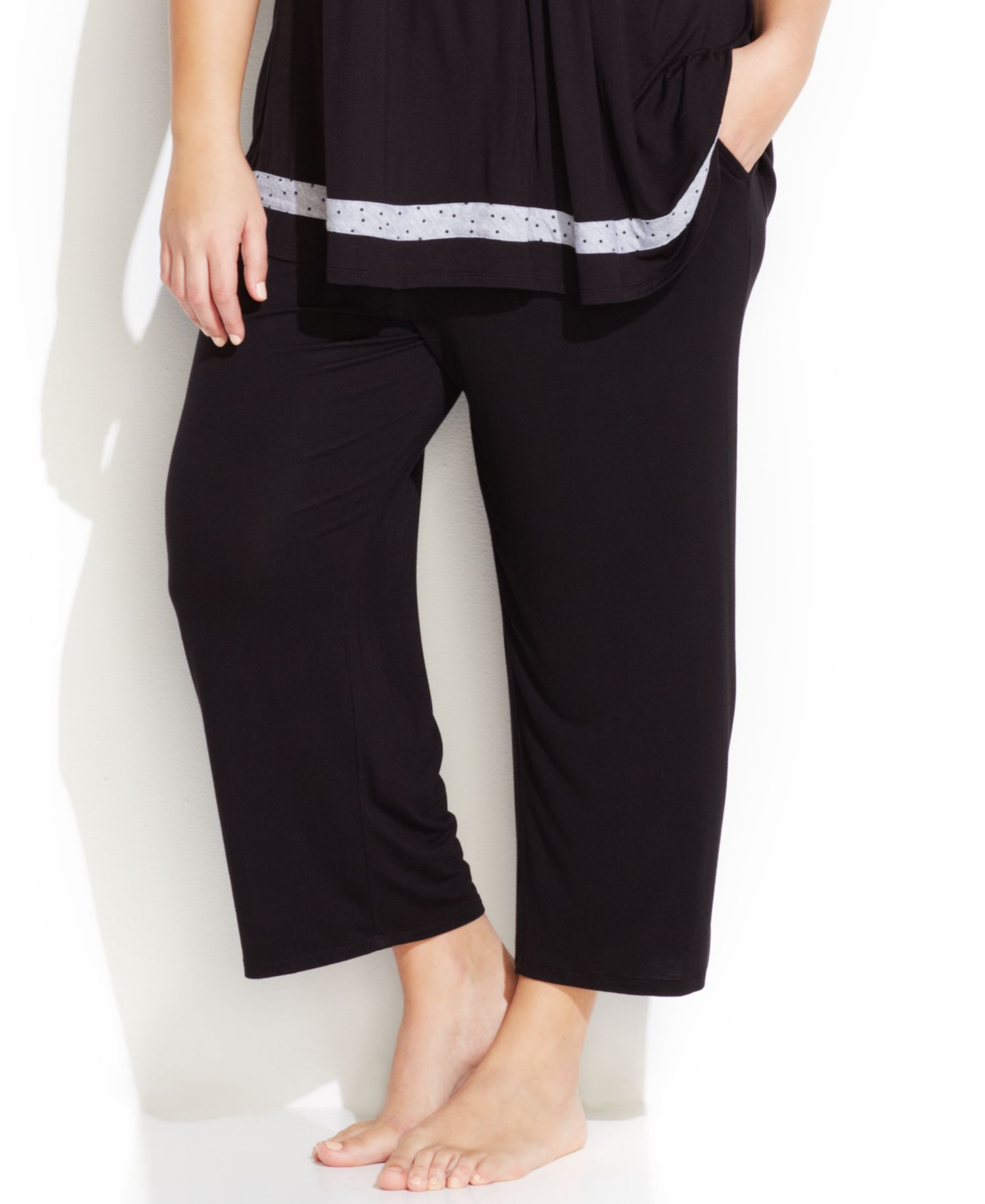 Plus Size Yours to Love Capri Pajama Pants