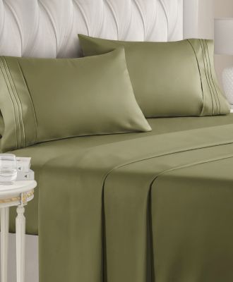 4 Piece Microfiber Sheet Set - Queen