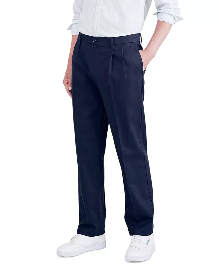 Men's Signature Classic Fit Pleated Iron Free Pants with Stain Defender - thumbnail 9