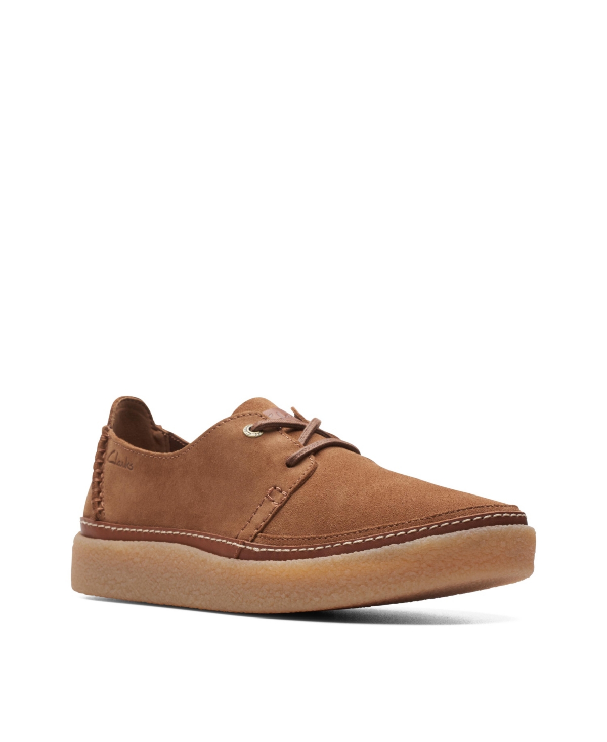 Clarks Men's Collection Oakpark Lace Casual Shoes In Cola Suede
