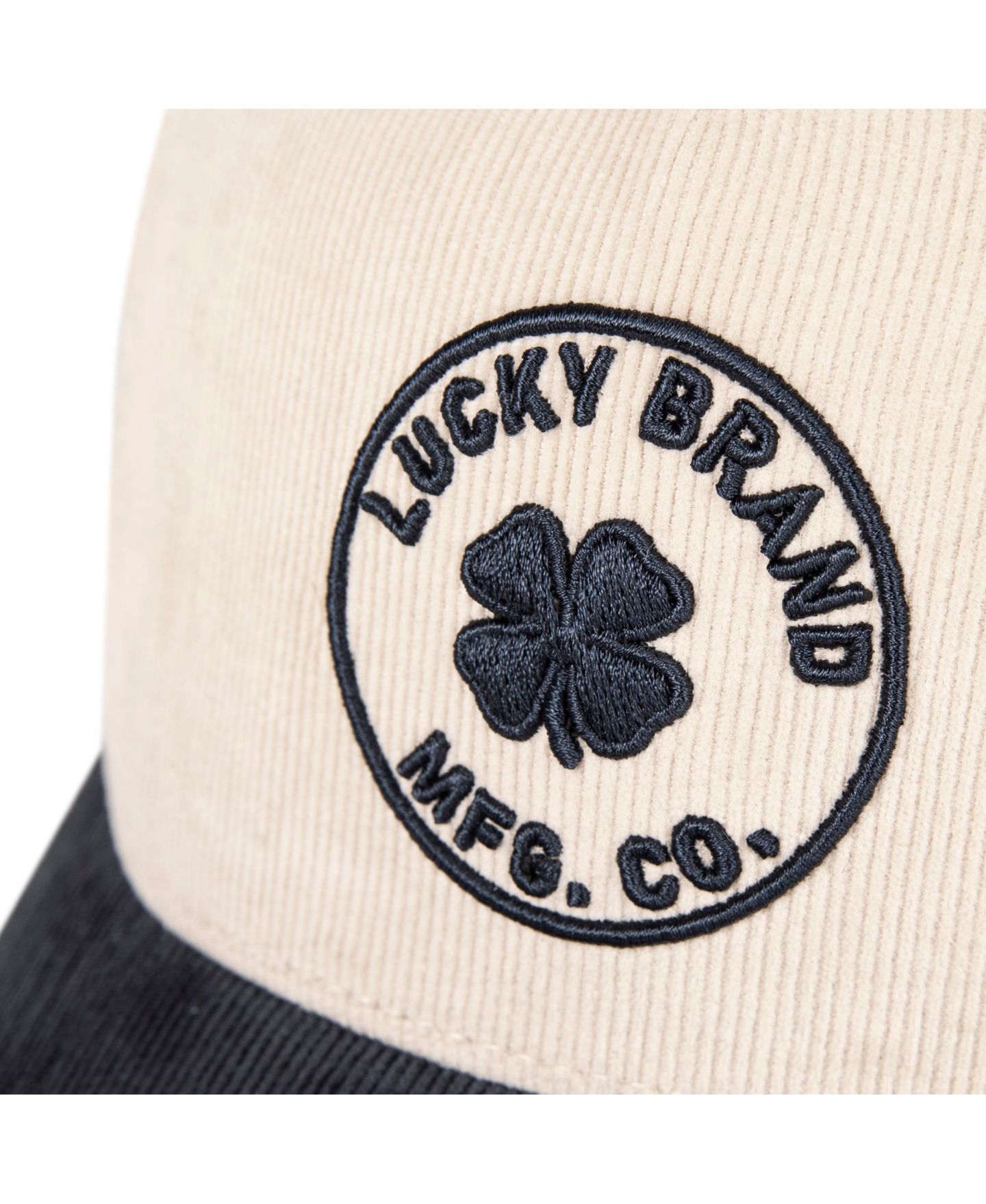 Женский головной убор Lucky Brand MFG Embr. Cord Hat, цвет: Кремовый — фото 3