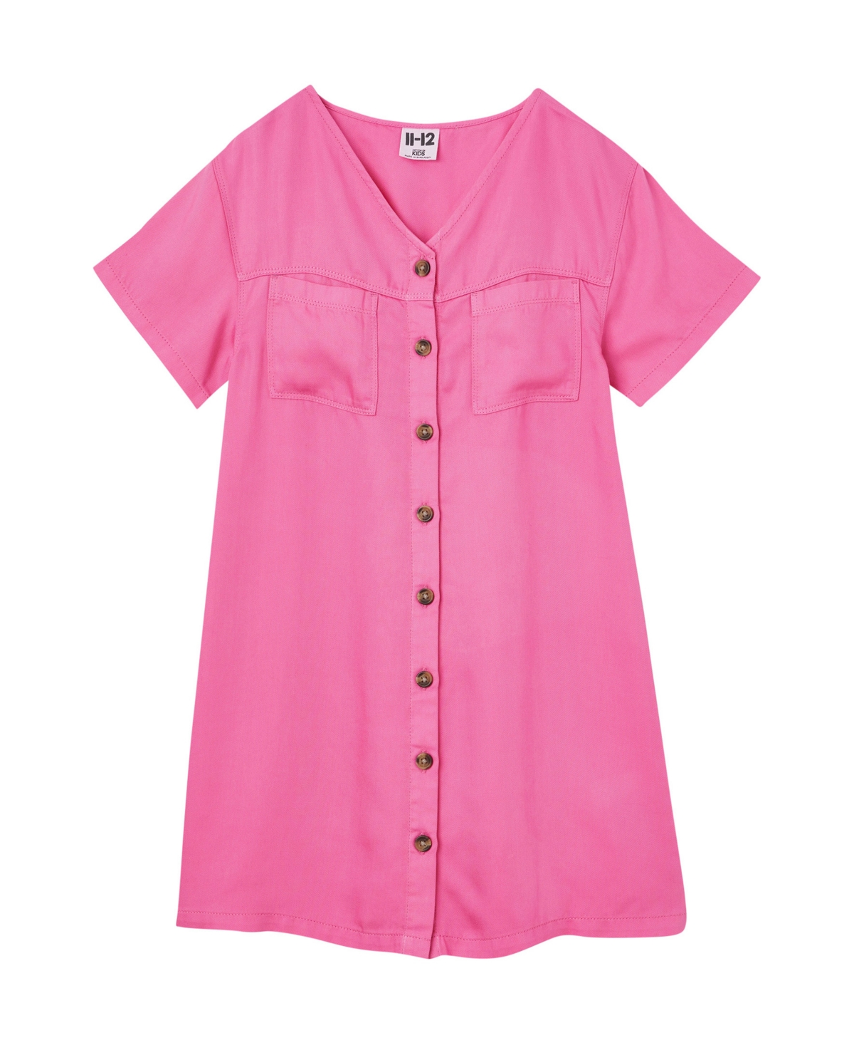 Cotton On Big Girls Nancy Short Sleeve Dress In Raspberry Pink
