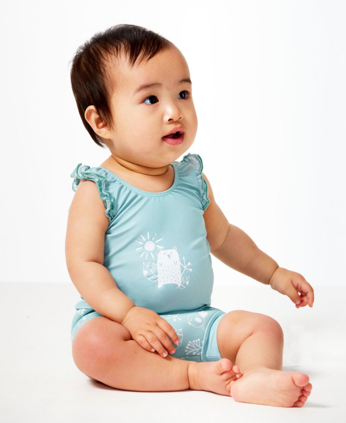 Splash About Toddler Girls Happy Nappy Swimsuit with Swim Diaper