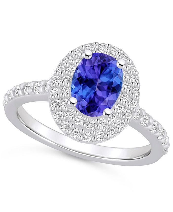 Macy s Tanzanite 1 1 4 ct. t.w. Diamond 5 8 ct. t.w. Oval